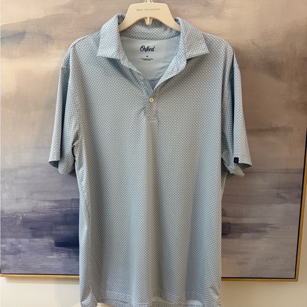 Oxford Men’s‎ Light Blue Polo Golf Shirt